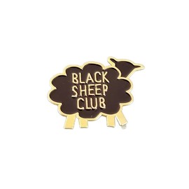 Black Sheep Club Enamel Pin Big Metal Badge Brooch Jewelry Accessory Men gift