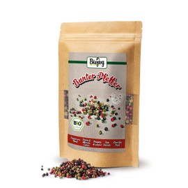 Biojoy Organic Colourful Pepper Whole (250 g), Colourful Peppercorns for Mill