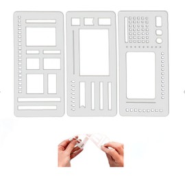 Handmade Flexible Record Template, Calendar Stencils for Planners,Versatile Reusable Templates,Flexible Drawing and Checklist Templates (A)