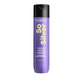Matrix So Silver Shampoo de Matrix | Shampoo matizador morado ideal para neutralizar tonos amarillos en el cabello rubio o platinado 300ml