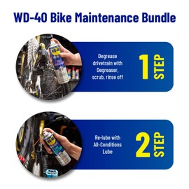 WD-40 All Conditions Bike Chain Lube and Chain Cleaner/Degreaser