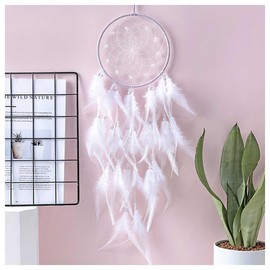 Dream Catcher Wall Hanging Feather Decoration, Hand Knitted, Dream Network, Artistic Feel, Mysterious, Sweet Dreams, Happiness, Wind Chime, Maiden Heart, Stylish, Precision, Room, Bedroom, Home Decor
