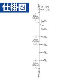 Hayabusa HS636 2-2-4 Okinawa Sabiki Guru Sabiki Kamura MIX Skin 6 Hooks