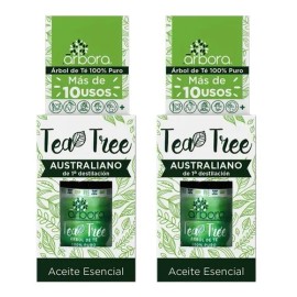 2 Aceites De Tea Tree Australiano 100% Puro | ¡más De 10 Usos De Bienestar, Belleza Y Aromaterapia | Reconforta Tu Piel Y Cabello | Ingedientes Certificados | Aceite De 1° Destilación | 11ml