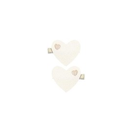 Lovisa Heart Clips Frosting/Gold Rush