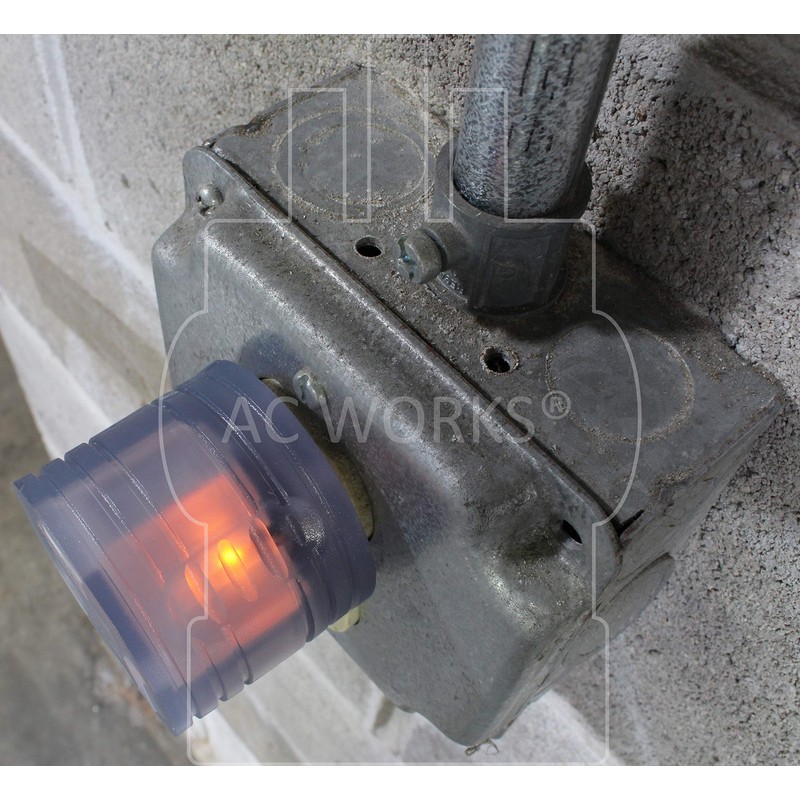 AC WORKS TT-30P RV/Generator 30Amp Plug to 5-15/20R Adapter with