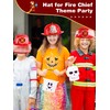 2 Pcs Kids Fire Hat Red Firefighter Hat Plastic Fireman