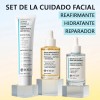 Kit Facial Crema Hidrata Sérum Cica Hial Péptidos Propóleo