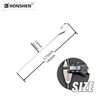 HONSHEN 5.75"Flat Stainless Skewers,Metal Potato Skewrs,Short Barbecue, Needle Barbecue Skewers,Baking