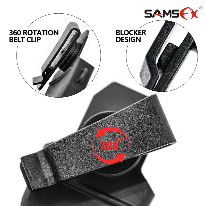 SAMSFX Fishing Pliers Sheath, Tool Holster, 360-Degree Rotatable Belt Clip,