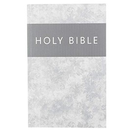 KJV Holy Bible, Silver Damask Softcover Outreach Bible, King James Version