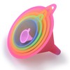 6 Pcs Plastic Funnel Set - Mini/Small/Large Funnels Set for
