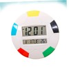 CORHAD Digital Hanging Clock with Temperature and Humidity Simple Round