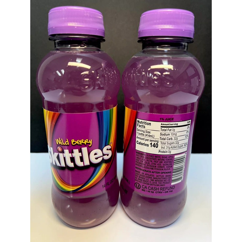 Skittles 🟣New Exclusive Skittles Wild Berry Purple Fruit Flavored Drink