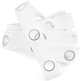 10M(10.9Yards) Eyelet Curtain Tape 40 Rings Sewing Tape Silver Curtains Blinds New