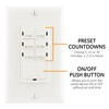 GE Push-Button Countdown Timer Switch, 5-15-30 Minute/1-2-4 Hour, ON/Off, No