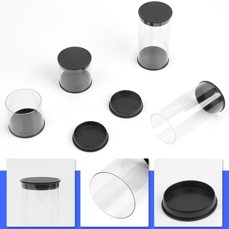 TWZKXC 4 Pack Clear Tube Golf Ball Storage Case, 2