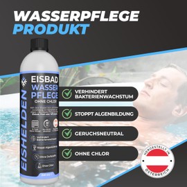 Eishelden Ice Bath Water Care - Keeps Water Clear & Hygienic, Ideal for Ice Bin, Pools & Paddling Pools, Long-Lasting Freshness with Just One Tube (up to 6 Months) Ice Bathing Accessories (500 ml)