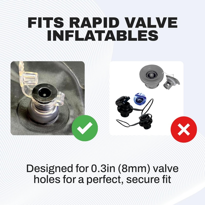 Chrome Cherry Inflatable Adapter for Handheld Pumps, Versatile and Durable