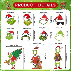 Photobooth Christmas Photo Props with Christmas Photo Frame Holiday Photo Booth Props for Holiday Party Decorations Christmas Party Decorations Friendsmas Christmas Party Decorations