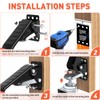 SPACEKEEPER Workbench Casters Kit 880 Lbs - 3 Inch Heavy
