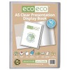 eco-eco Eco128 A5 50% Recycled 40 Pocket Clear Presentation Book