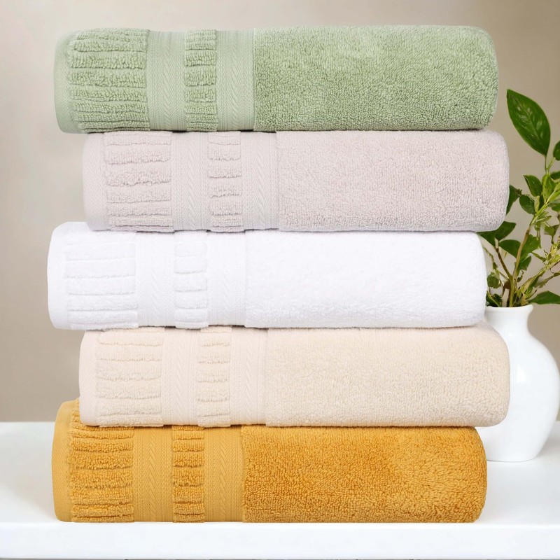 SUPERIOR Venice Zero Twist Cotton Medium Weight Small Towels, for