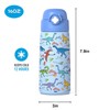 Boys Insulated Water Bottle with Covered Pop-Up Straw,16oz Kids Cups