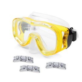 Gogogmee 4pcs Swimming Goggle Buckle Swim Goggle Clips Swimming Goggle Strap Clips Swim Goggle Fastener Replacement Swim Buckles Swimming Swim Lock Black Plastic