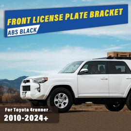 Front License Plate Bracket, Compatible with 2010-2024+ Toyota 4Runner, Premium Replacement Accessories