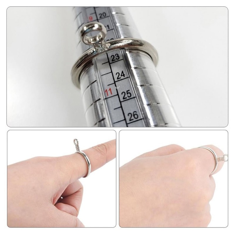 Ring Size Gauge, Ring Rod, Hammer, Compatible with No. 1