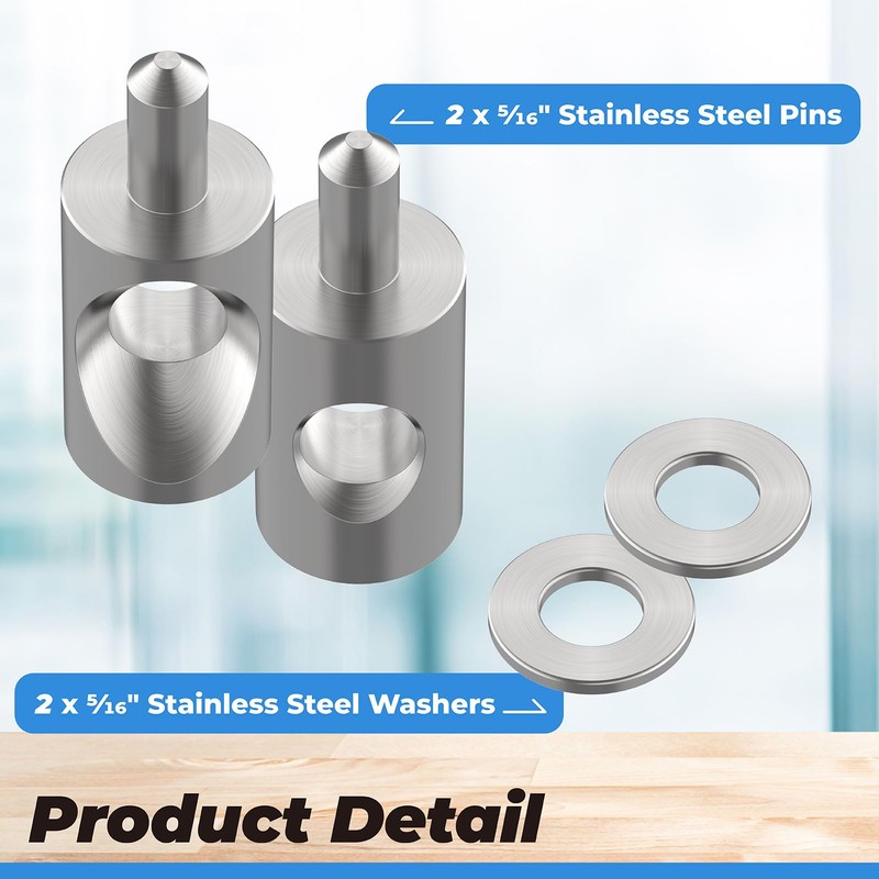 Shower Door Stainless Steel Hinge Pin fits for Framed Shower