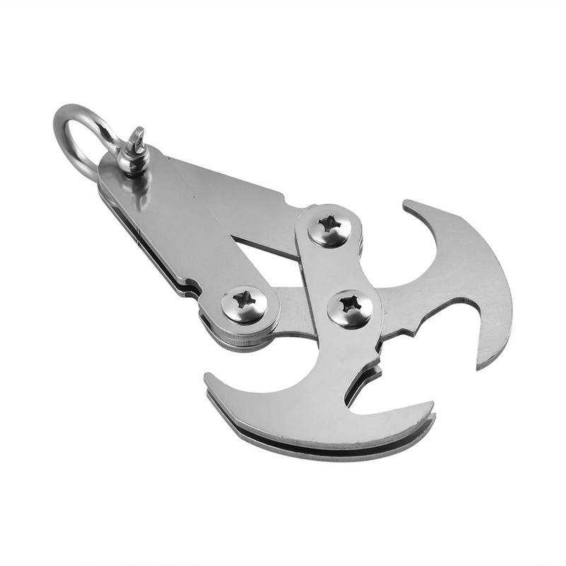 Outdoor Stainless Steel Multi Function Tool Folding Grappling Hook Climbing