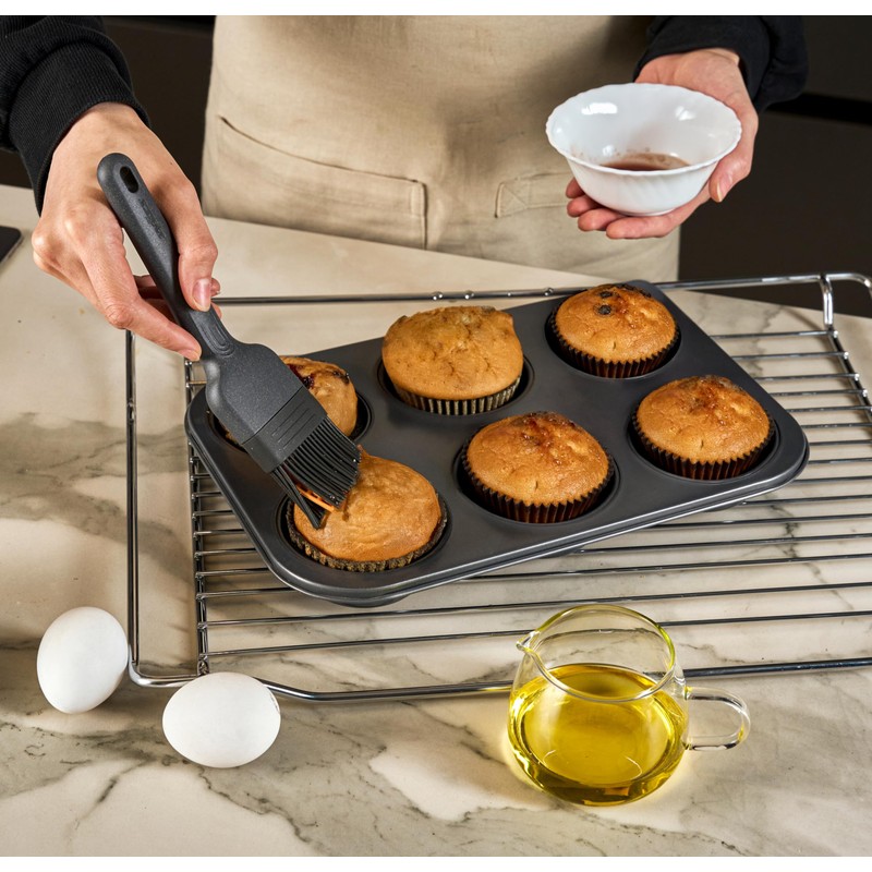 Zyliss Silicone Basting Brush - Heat-Resistant Non-Shedding Bristles with Center