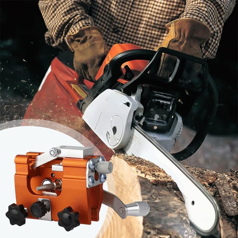 2 Sets Upgraded Chainsaw Sharpener Jig, Portable and Durable Chainsaw