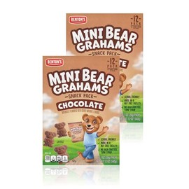 Benton’s Mini Cookie Snack Packs (2 Boxes, Chocolate Bear Grahams)