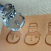 Craft Japan - #E592 Snowman Stamp (Leather Stamping Tool)