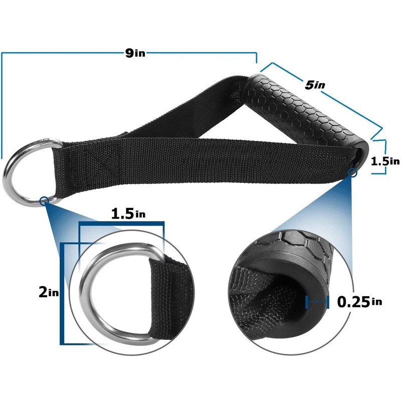 AIKESIWAY Exercise Cable Handles,Cable Machine Attachment Handles,Cable Handles Compatible with