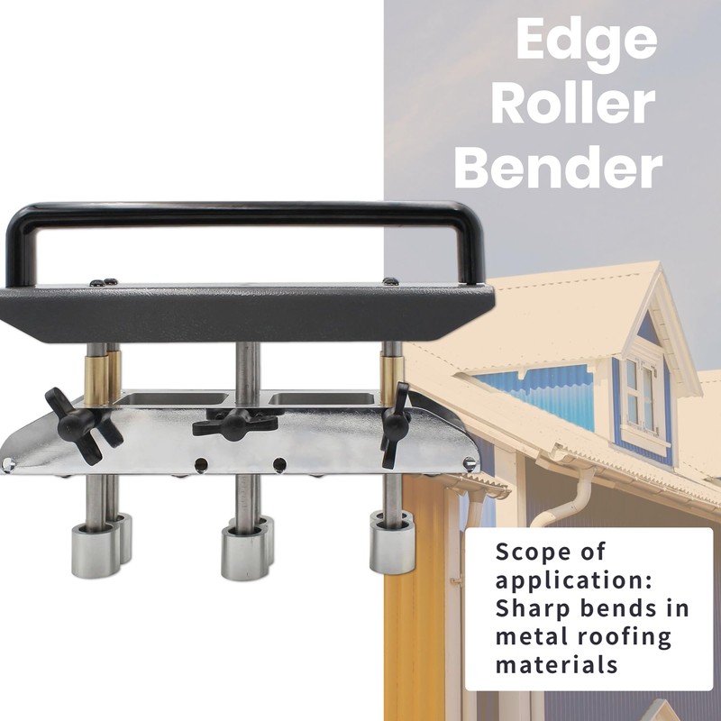 3-Station Sheet Metal Bender, 0-90° Bending Angle Roller Bender, Metal