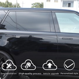 HAPPYHORSE Car Exterior Door Handle Cover Trim Compatible with Land Rover Range Rover VELAR 2017-2025 Car Outside Door Handle Outer Trim Cover Protector Cover Decoration Accessorie (Piano Black)