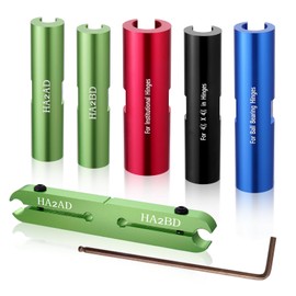 HA1234 Hinge Repair Kit 6 Piece, Fixed Hanging Door Adjustment Tool Set Door Hinge Tool for Fixing Sagging Door, Residential/Commercial Door Hinge Adjustment Tool