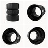 Lesso 2''ABS Union 2-Inch X 2-Inch Hub Union,Black 2 Inch