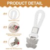 sourcing map 6 Pcs Tea Towel Clips with Cotton Loop
