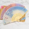 JOMA-E Shop Women's Folding Fan Rayon Dance Fan with Tassel,