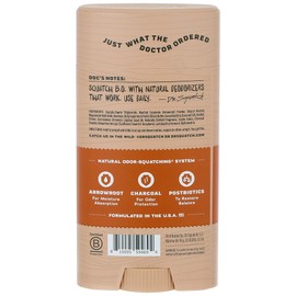 Dr. Squatch Dr. Squatch Natural Deodorant for Men C Odor-Squatching Men's Deodorant Aluminum Free - Wood Barrel Bourbon (2.65 oz)