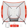 BaseGoal 6'×6' Baseball Softball Practice Net,Baseball Backstop,for Hitting Pitching Batting