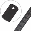 2 Pcs 30cm&15cm Metal Ruler, Stainless Steel Ruler Black Metal