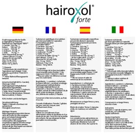 Hairoxol for hair, high dose for men and women, 60 capsules