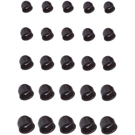 5 x Protective Caps M5 to M30 Black Hexagonal Screws Cover Caps for Screw Cap Car Furniture Cover Nuts (M5 / Hex 8 mm)