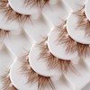 7 Pairs Natural Look Cartoon Anime False Eyelashes Brown Cluster